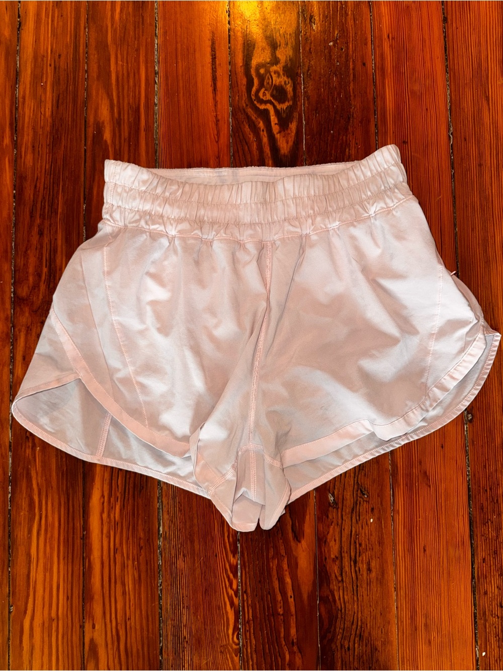 Lululemon Womens Track That light pink shorts